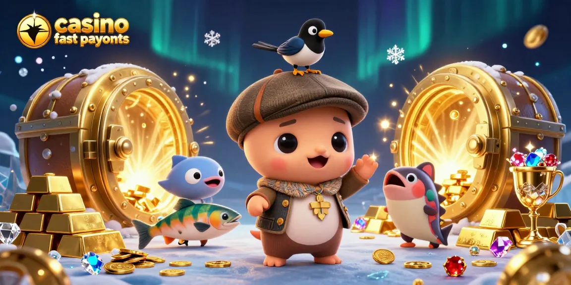 Experience thrilling casino fast payouts with cute baby Nessie and sparkling treasure.