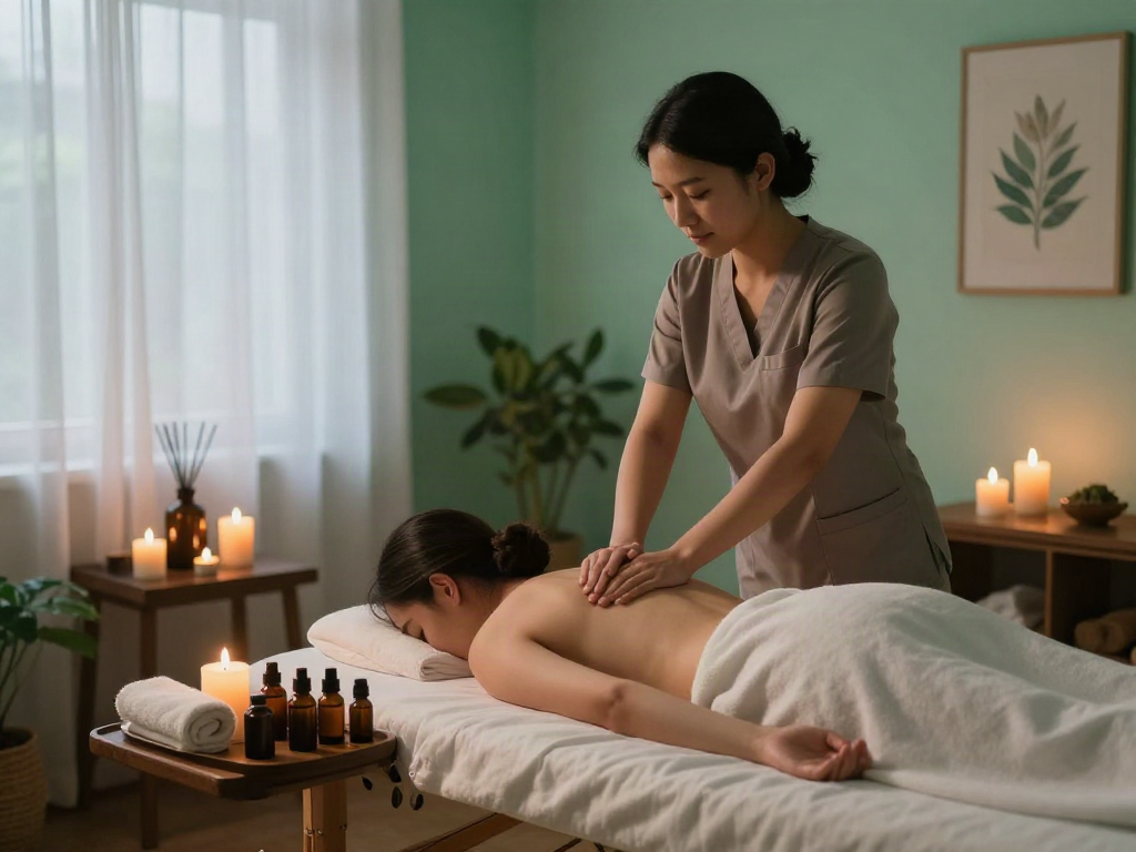 Experience serene 경기도출장안마 services in a cozy wellness space.